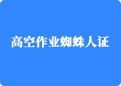 操骚逼视频高清无码高空作业蜘蛛人证